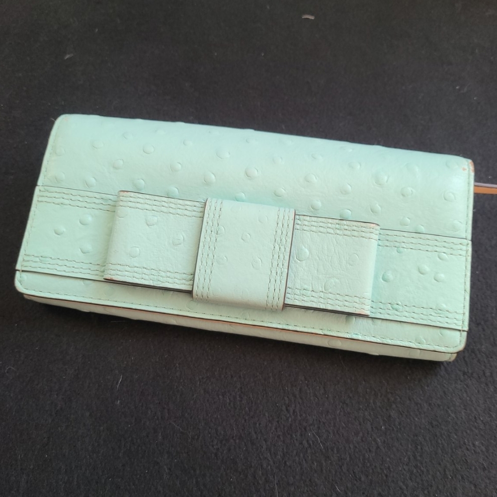 Light Blue Bow Wallet